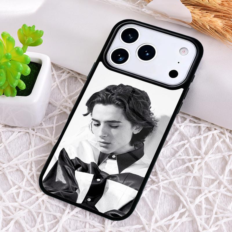 Тимоти Шаламе Актер Ударопрочный Чехол для Телефона для iPhone 17 Air 16e 15 11 12 14 13 Pro Max Чехол Coque