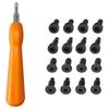 17PCS Screwdriver Kit ABS Black Carbon Steel Fashion