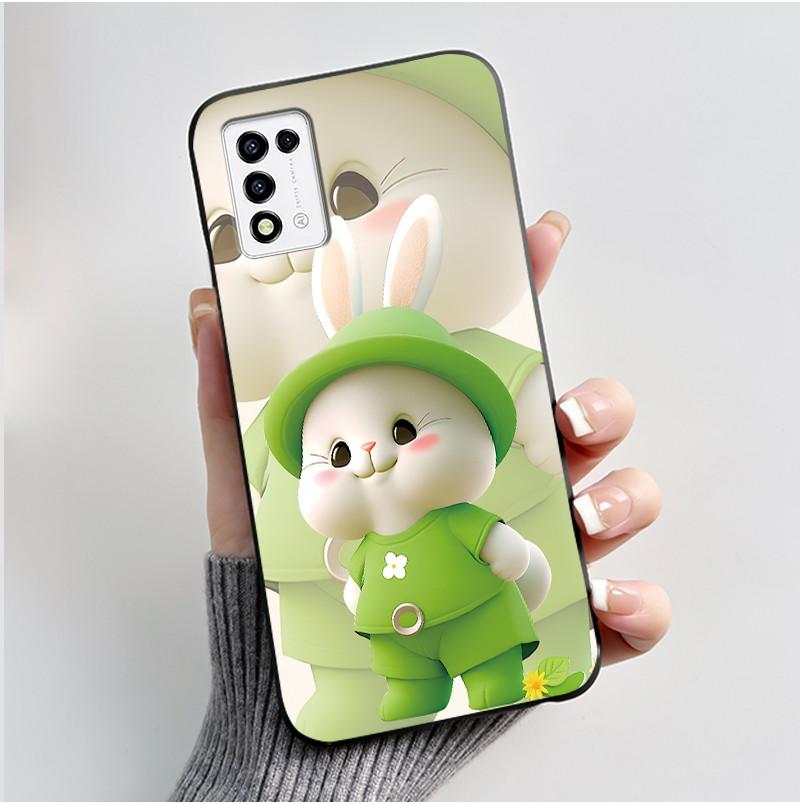 For ZTE Libero 5G III,  A202ZT Soft Silicone Black Case For ZTE Libero 5G II, A103ZT Popular Pattern Panda Shockproof Shell