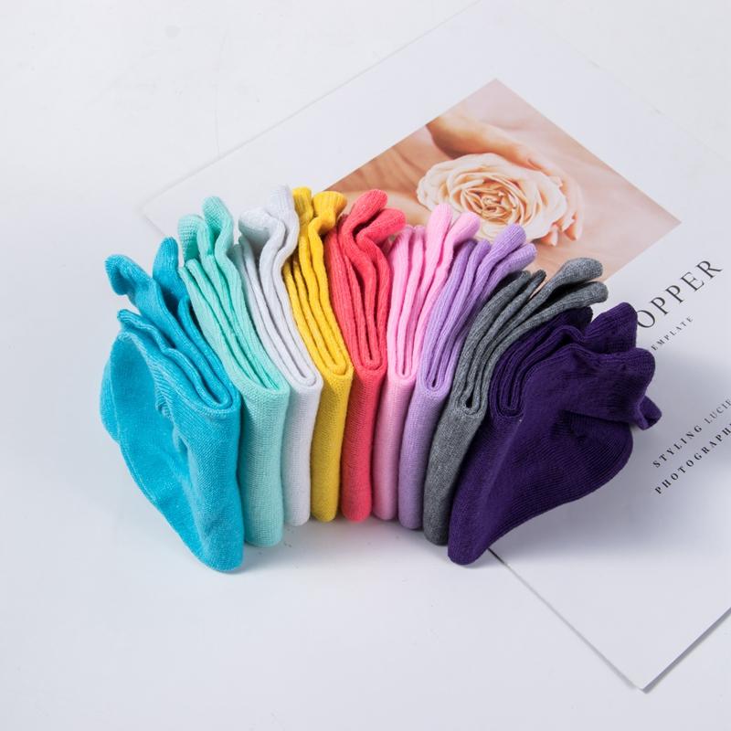 10 Pairs Comfortable Candy Color Cotton Sock Slippers Short Socks Fashion Low Cut Breathable Socks