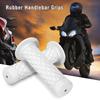 22mm 7/8"   Vintage Soft Rubber Handle Bar Hand Grips For Motorcycle Dirt Bike Black