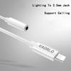 VAORLO Аудио адаптер с разъемом Lighting на 3,5 мм для Lightning, адаптер для наушников с разъемом 3,5 мм для iPhone 7 8 X Xs OTG AUX Adaptador