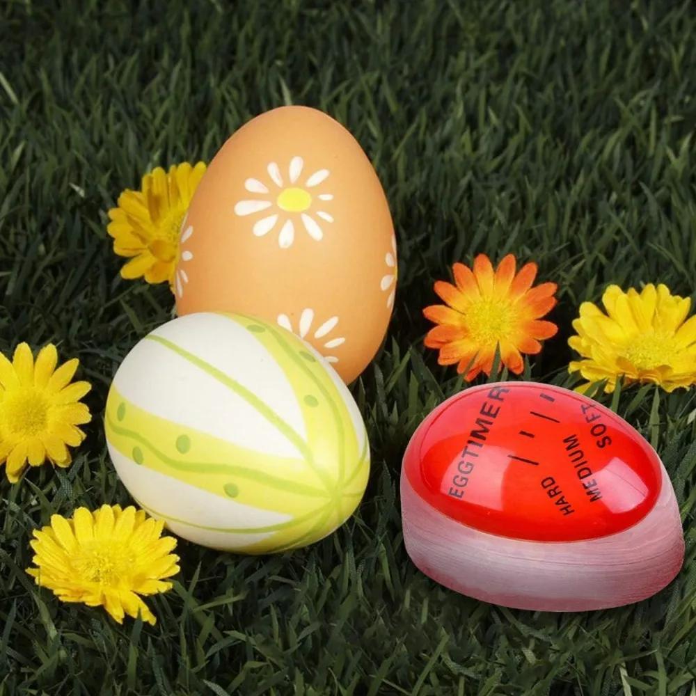1 шт. Таймер для яиц Кухонный электронный таймер Инструмент Меняющий цвет Приготовление вареных яиц Мягкие и вкрутую Экологически чистая смола