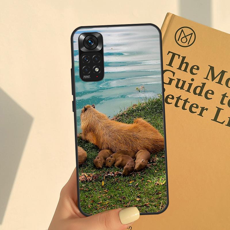 Чехол с изображением капибары для Xiaomi Redmi 10 10A 10C 9 9A 9C 9T Note 11 Pro 10 Pro 9 Pro 8 Pro 10S 11S