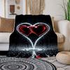 "Shimmering Heart Shape Glitter Decorations for Love Theme Parties"Blanket Flannel Throw Blanket for Sofa, Bed, Travel, Camping, Office, Cou