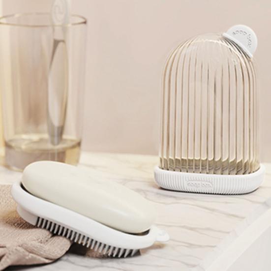 Дорожная мыльница с поддоном для слива, устойчивая к протечкам многоцелевая мыльная емкость, переносная мыльница с крышкой