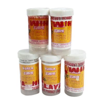 Набор глазных капель Уджала (5 x 5 мл), Ujala Eye Drops Set 5, Himalaya Chemical Laboratory Pharmacy