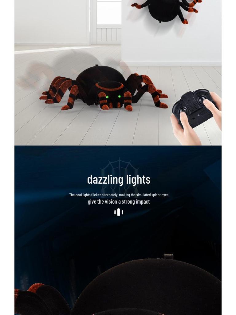 FY878 Радиоуправляемый трюковой автомобиль-паук, лазающий по стенам, со светом - Подарок на Хэллоуин и Рождество