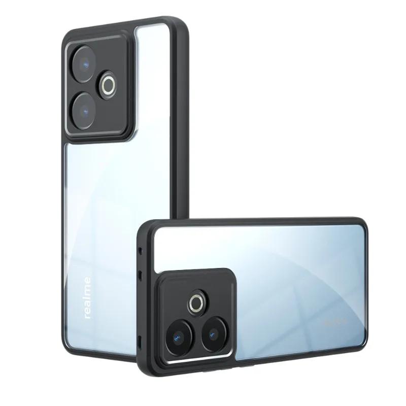 Матовый акриловый противоударный бампер GT7 для Realme GT 7 GT 7Pro Neo 7x Жесткий ПК Мягкая рамка Прозрачная защита Задняя крышка-чехол
