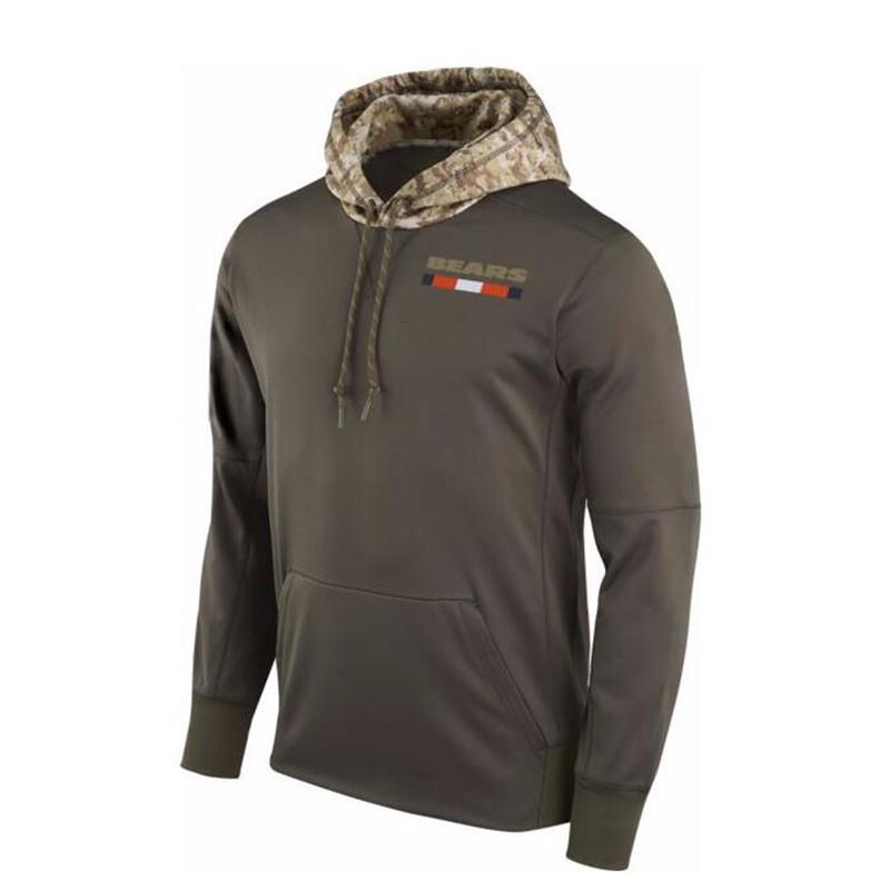 Mens NFL Hooded Sweatshirt Casual Sportswear Long Sleeve Loose Fit Printed Pullover