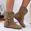 Новый Дизайн Ботильоны Женские Короткие Ботинки Европа и Америка Плюс Бархат Толстый Хлопок Обувь Botas Mujer