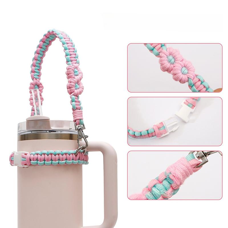 Ремешок для бутылки с водой в стиле бохо подходит для большинства бутылок объемом 30-40 унций, держатель для бутылок с водой для аксессуаров для чашек
