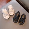 Children Baby Boys Girls Kids Summer Comfortable Simple Casual Outdoor All-Match Retro Solid Color Soft Bottom Non-Slip Beach Shoes Sandals Shoes