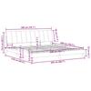 Bed Frame without Mattress  Hanko  Blue 200x200 cm Velvet