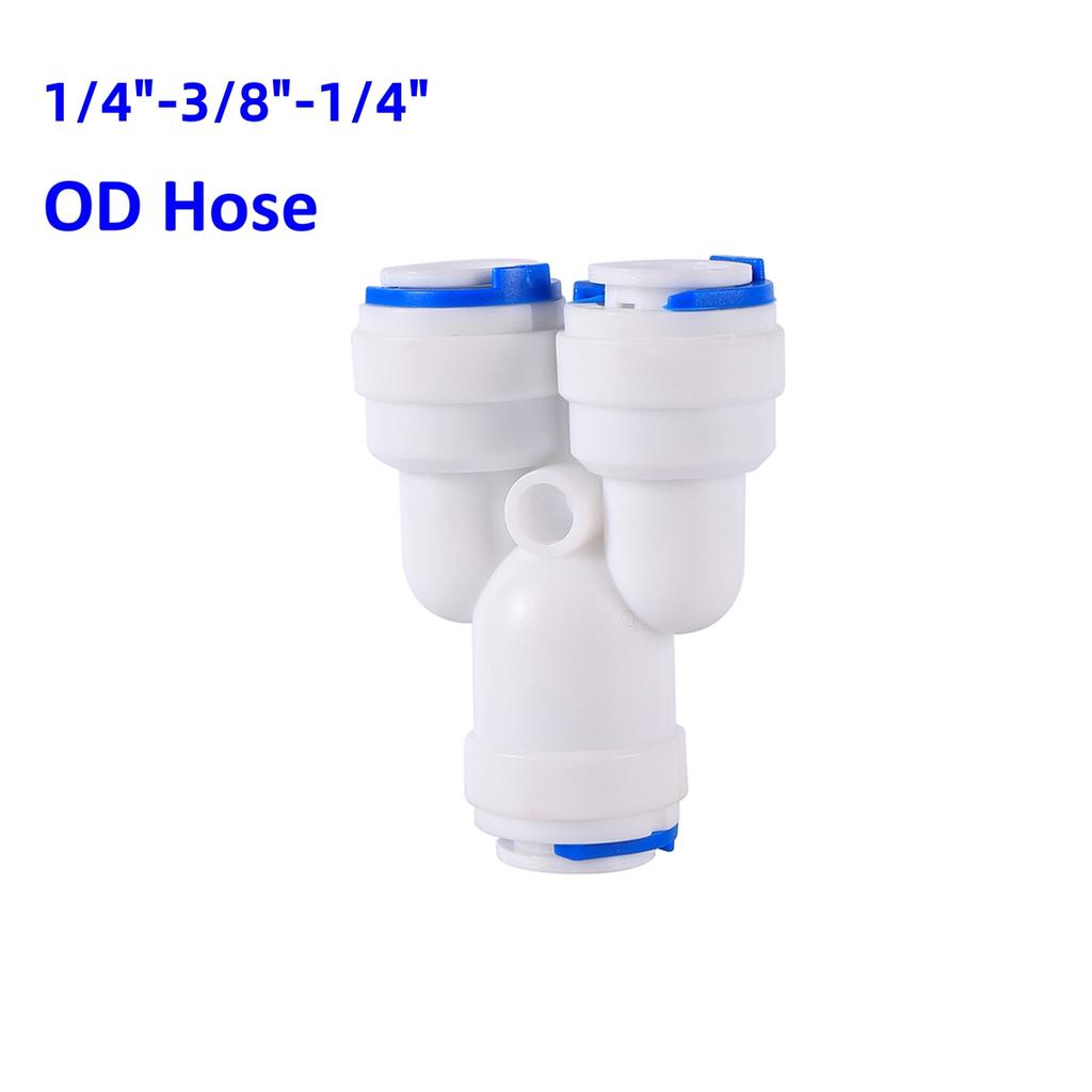 OD 1/4" 3/8" Трубка Быстроразъемное Соединение Slip Lock Соединитель для Очистки Воды Садовое Орошение Прямой Угольник Тройник Фитинги для Труб