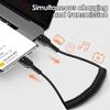 PD 60W Fast Charging Spring USB C To Type C Cable for iPhone 15 Pro Max Samsung Xiaomi  Phone Car Charger Type-C Cables