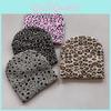 Pattern Knit Leopard Beanie Hat Fashion Warmth Cap For Casual Street Style