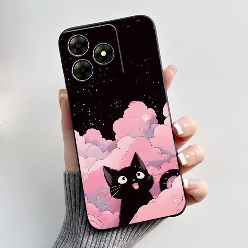 For Blackview Wave 8C 6.56" Wave 8 Black View Wave8C Wave8 Back TPU Soft Silicone Phone Case Luxury Cute Love Rabbit Funny Cover