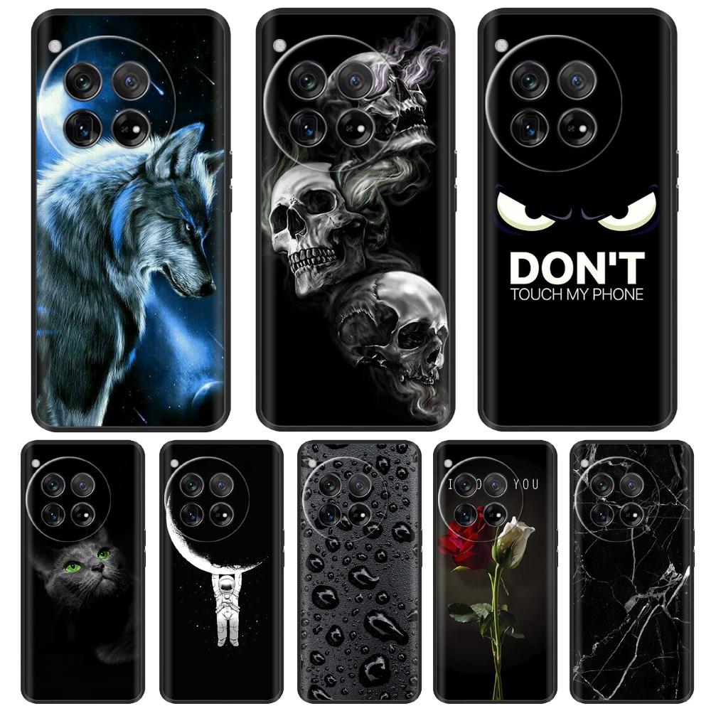 For OnePlus 12 Case Marble TPU Silicone Soft Phone Cases Cover For OnePlus 12 5G CPH2581 6.82" OneMore 12 Colorful Painted Capa