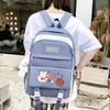 Four-Piece Backpack Set Junior High School Students' Lightweight Schoolbag Women's Large Capacity Backpack for Grade Three To Five and Six