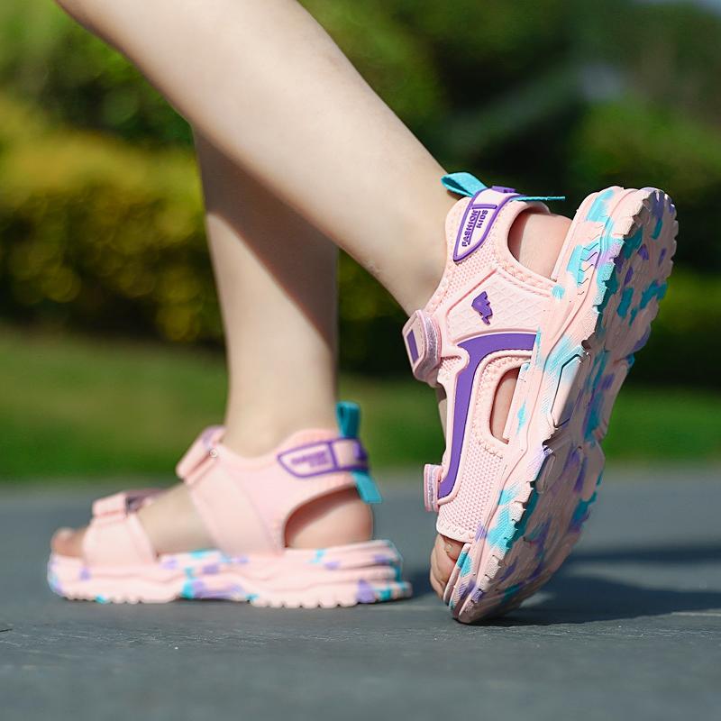 Летние сандалии для девочек Пляжная обувь Тапочки Спортивная обувь для подиума Обувь для активного отдыха на реке Детские сандалии