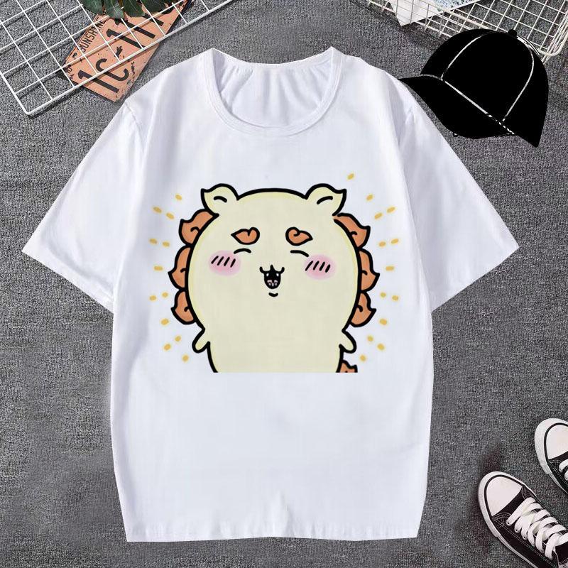 Chiikawa Soft Cute Anime Character TShirt Men Women LooseFit Casual Summer ShortSleeve ONeck Harajuku Streetwear Daily Top