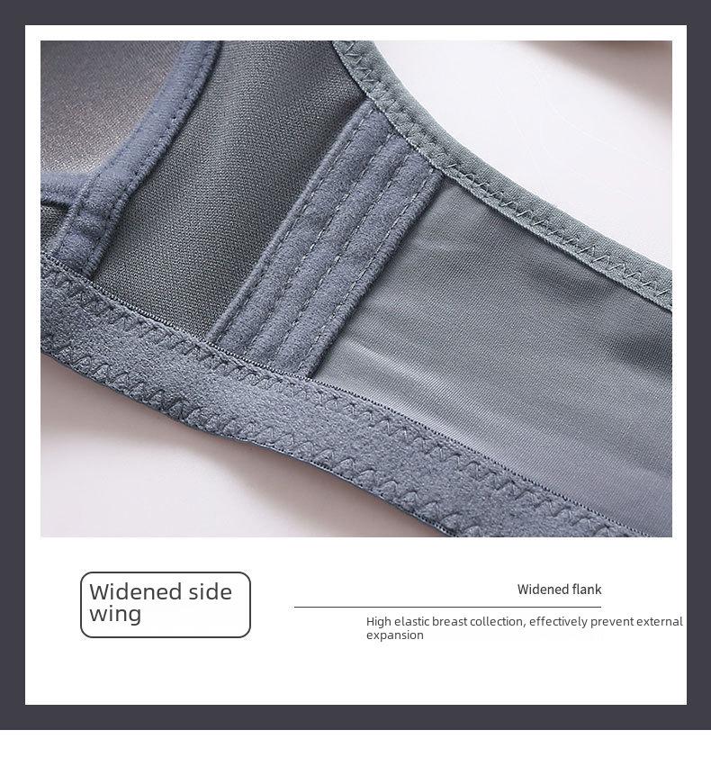 Cross-Border Smooth Push-Up Bra: Non-Magnetic, 3-Row Buckle Design for Middle-Aged & Elderly Moms