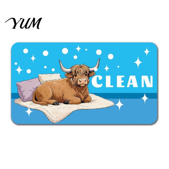 Kitchen Clean Dirty Indicator Cartoon Animal Dishwasher Magnet, Sign Magnetic Indicator, Double-sided Dish Washing Machine Decoration Magnet