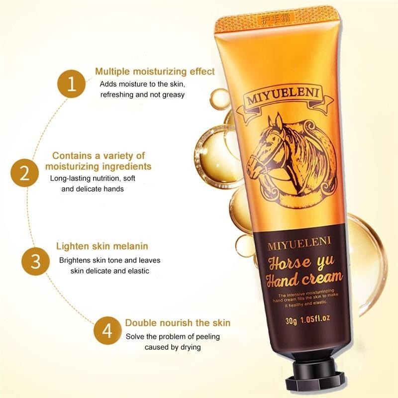 MIYUBLENI Крем для рук с лошадиным маслом - Увлажняющий и омолаживающий 30 г