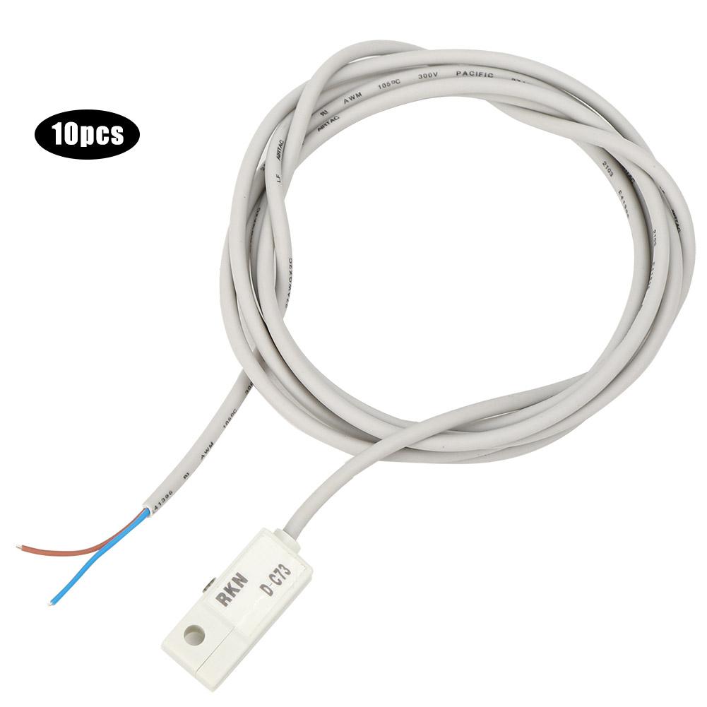 10 шт. Магнитный переключатель DC73 10 Вт герконовый пневматический цилиндр вкл./выкл. для CDG1 CDJ2 CDLG1 CDLJ2