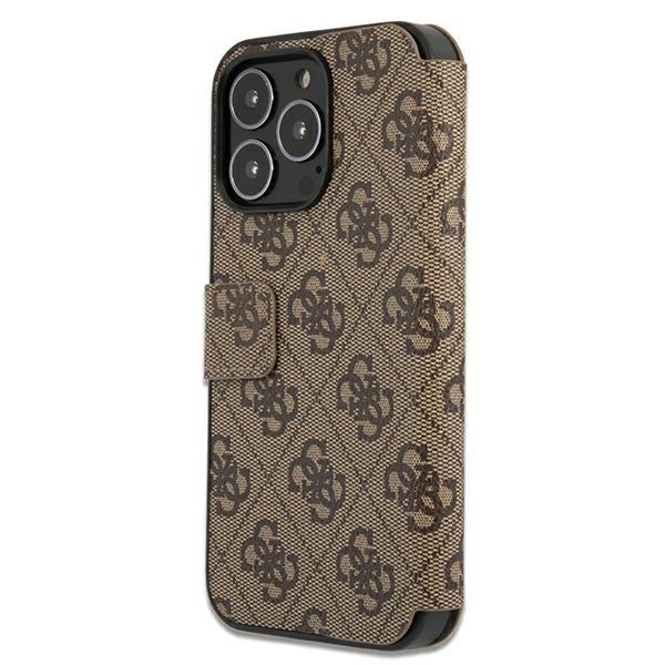 Guess Gubkp13X4Gmgbr Iphone 13 Pro Max6,7 Brązowy/Brown Book 4G Duże Metalowe Logo