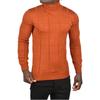 DeepSEA Square Patterned Turtleneck Slim Fit Turtleneck Knitwear Sweater 2505493