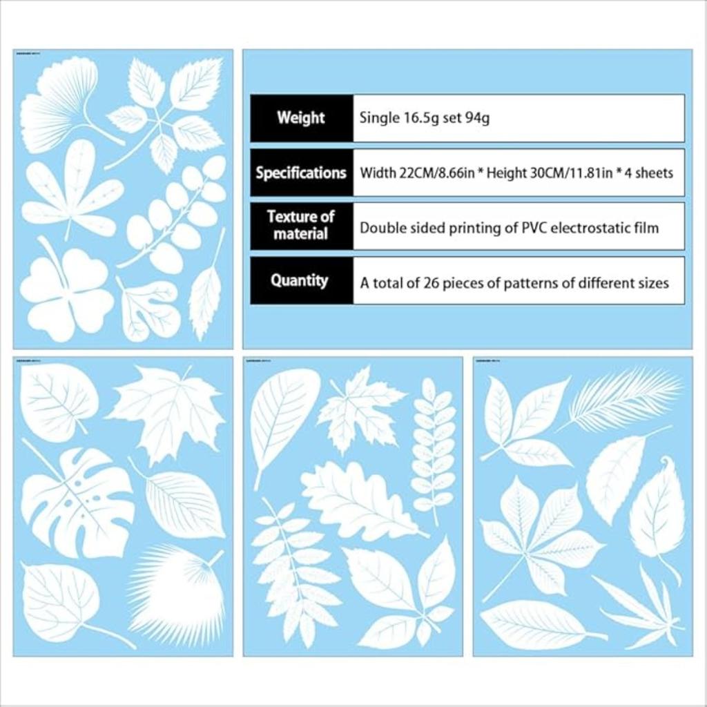 Оконные накладки Leaf Design: Экологичная защита от столкновений с птицами с помощью статического прилипания