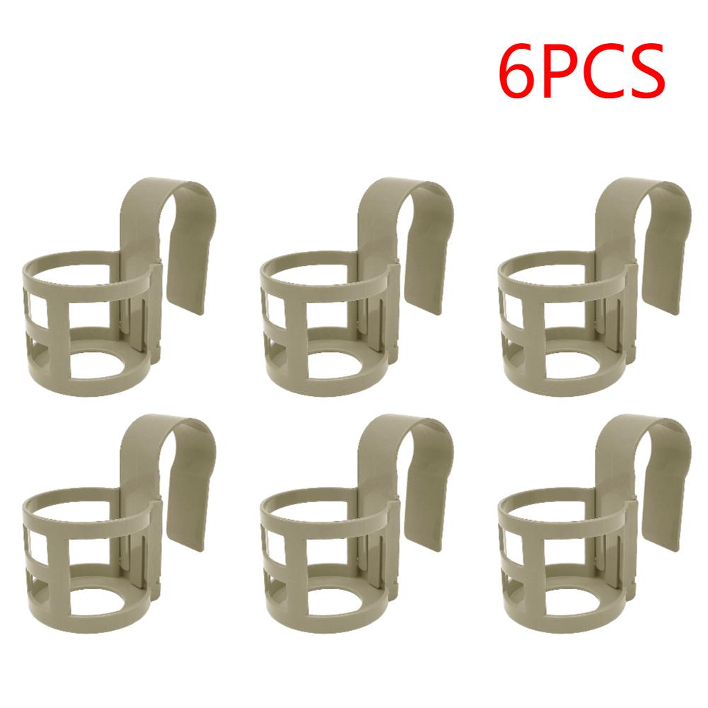 1-6Pcs Water Cup Hanging Holder Reusable Swimming Pool Side Storage Shelf Multifunctional Water Cup Hanging Rack Pool Accessory