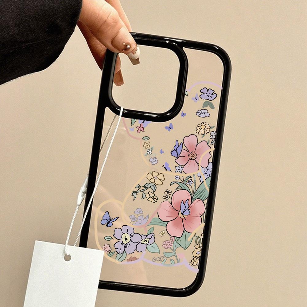 Акриловый чехол для телефона для iPhone 11 12 13 14 Pro 12 14 16 Pro Max для Samsung A16 A36 A56 S24 FE Высококачественный расписной противоударный чехол для мобильного телефона