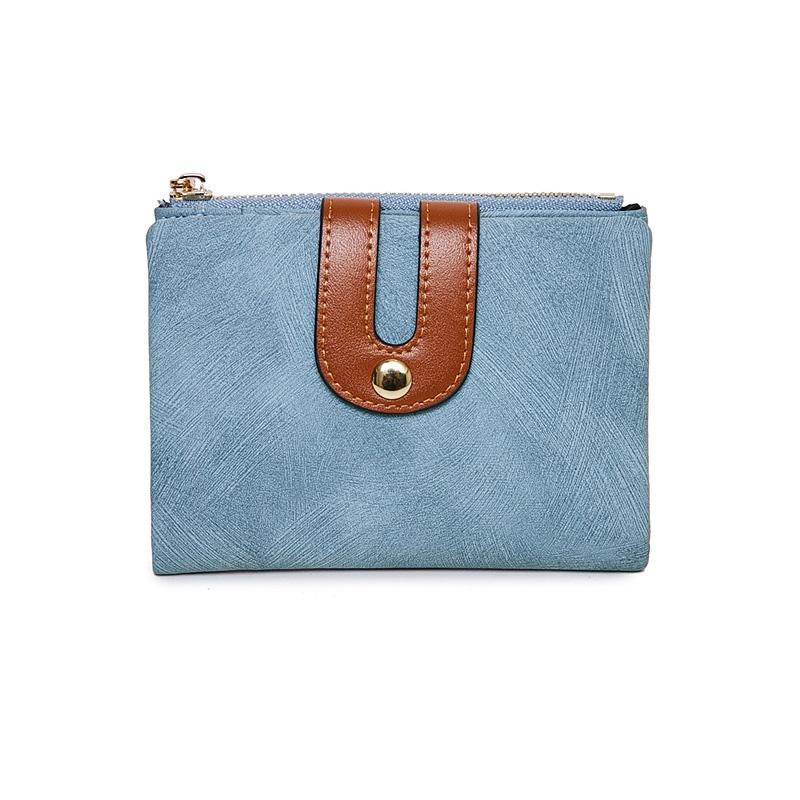 IELGY Women's Korean Style Short Wallet Simple Fashion All Match