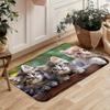 1Pcs Anti Fatigue Kitchen Rugs, Cute Cat Print Waterproof Non-Slip Thick Cushioned Kitchen Mat Heavy Duty Comfort Standing Mat for Kitchen