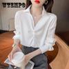 Chiffon Shirt Women's Long Sleeve Bottoming Shirt Spring and Autumn Korean Style Elegant Women's Top