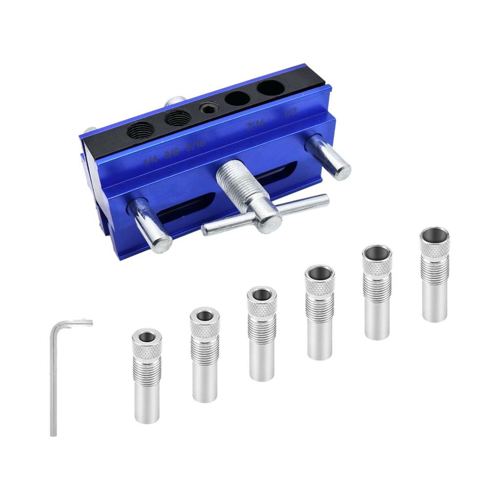 Woodworking Drill Jig Round Tube Drill Guide Professional Convenient Wood Post Drilling Holes Locator Self Centering Dowel Jig