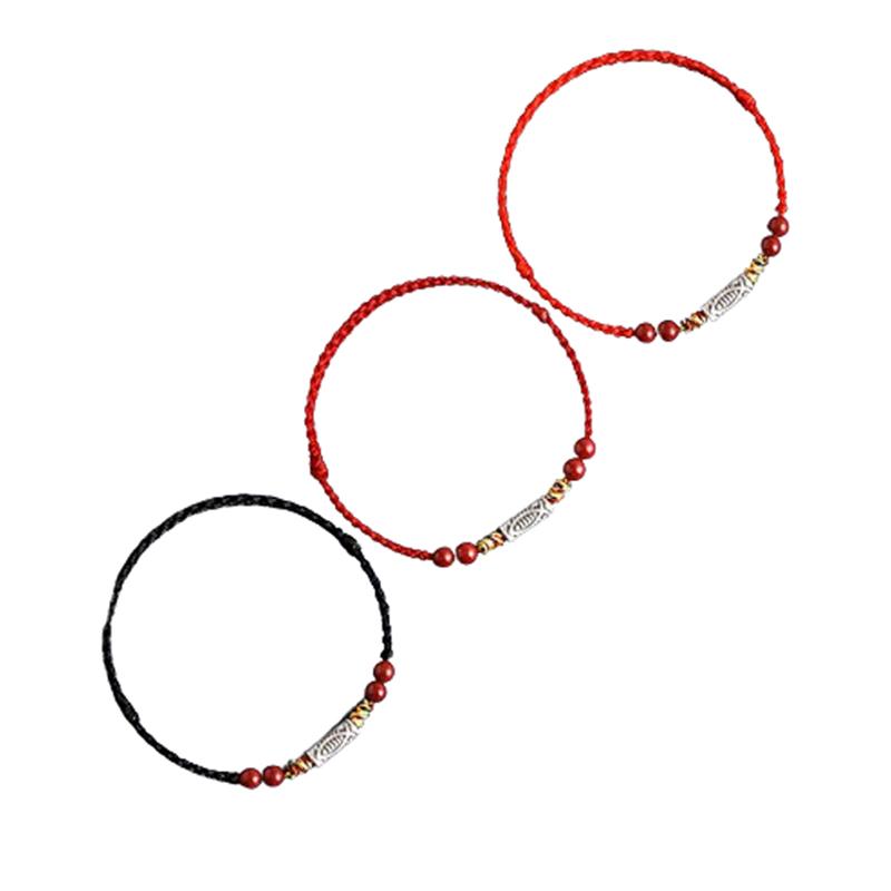 Ручной плетеный браслет на удачу в виде рыбки кои для женщин и мужчин, минималистичный регулируемый браслет на удачу, ювелирные изделия, аксессуары, подарки