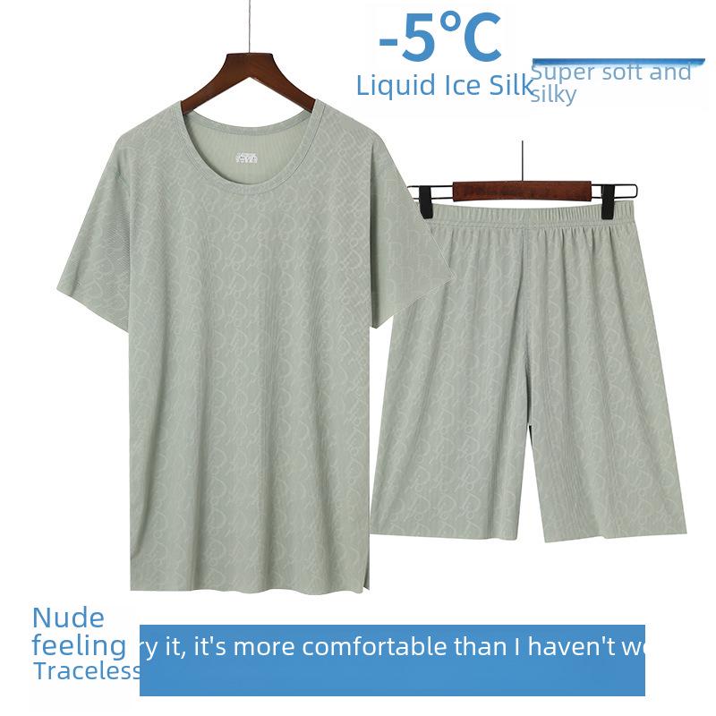 Мужской летний пижамный комплект с коротким рукавом — дышащая, легкая и стильная одежда для сна