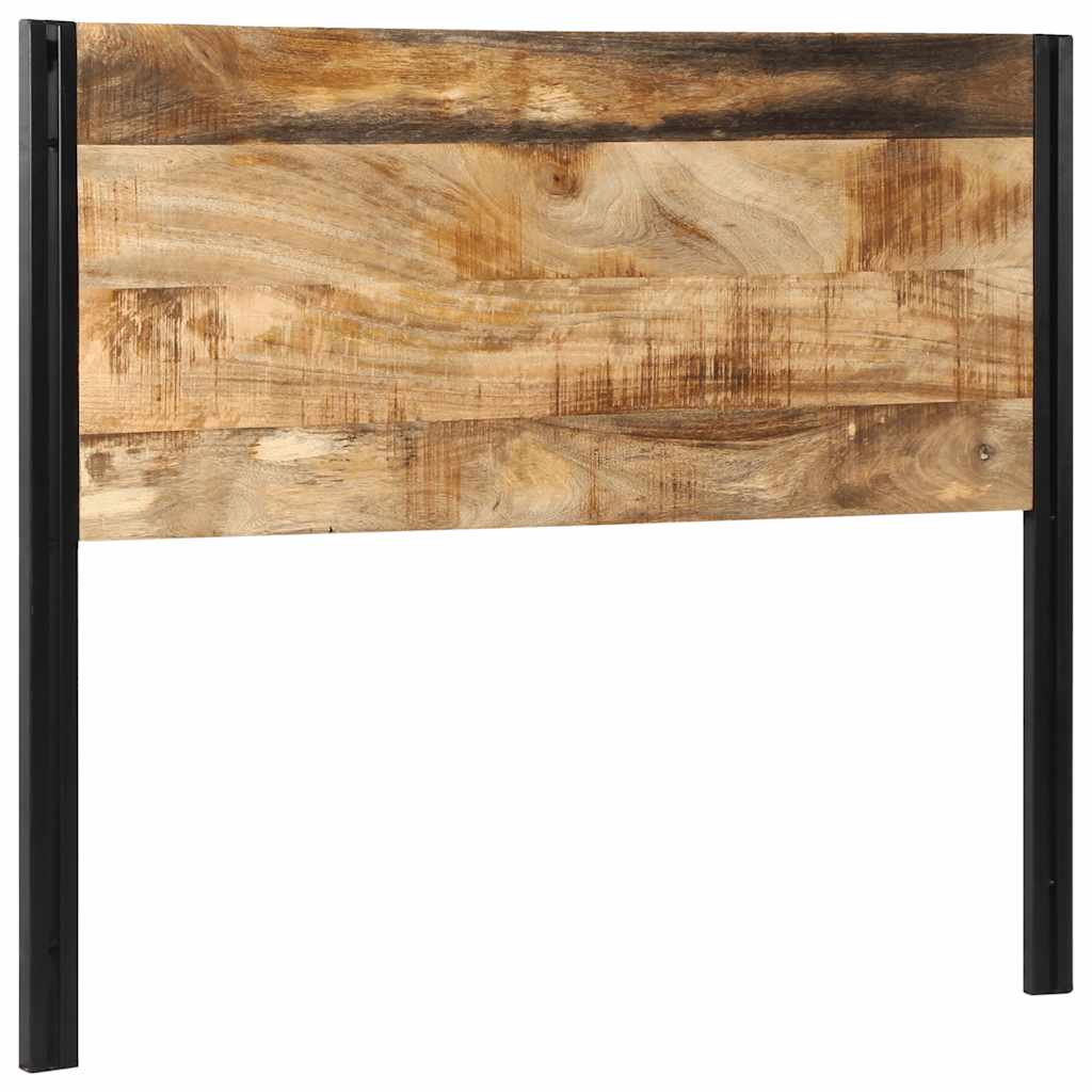 Headboard 120 cm Solid Mango Wood and Iron