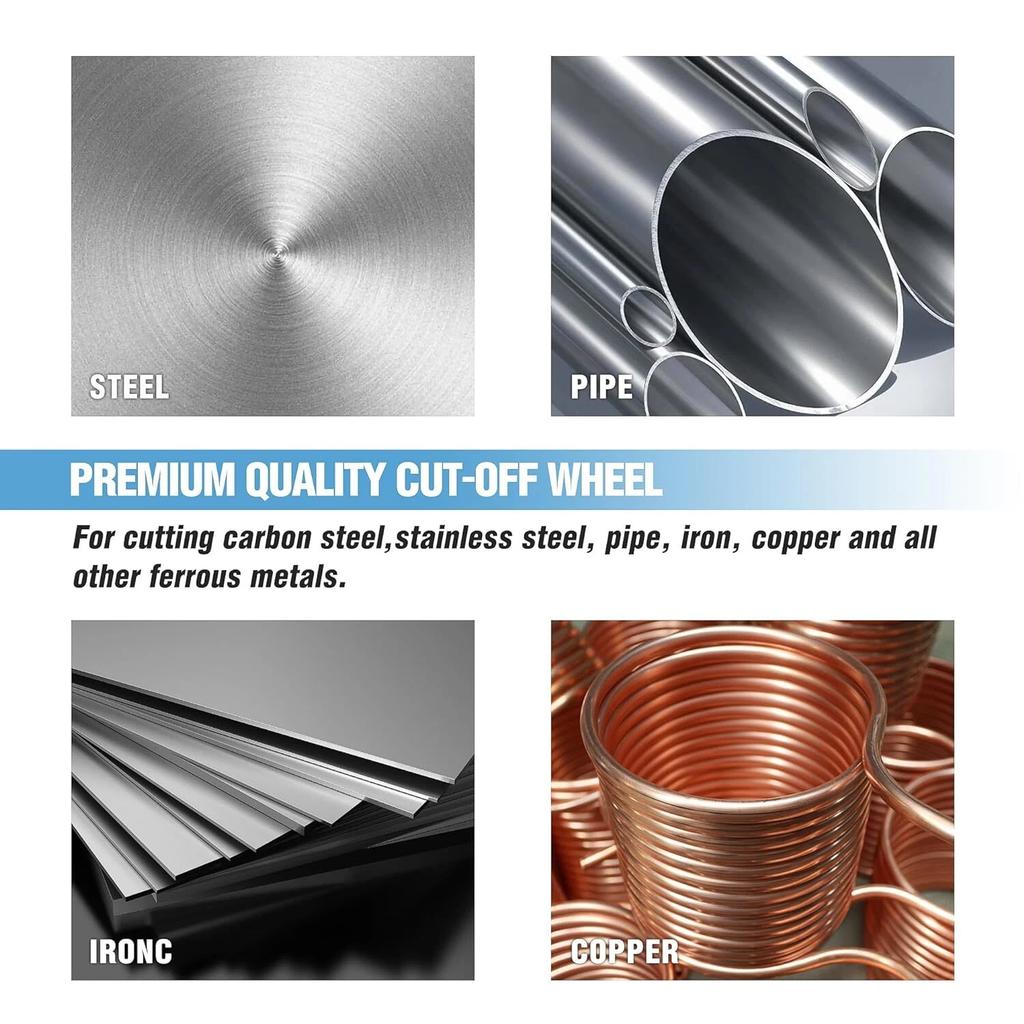 DE Warehouse 24H Shipping Free Delivery 10pcs 125mm 5 Inch Aluminum Oxide Cutting Disc 1mm Thick Stainless Steel Abrasive Tools