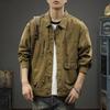 Trendy Brand American Heavy Retro Washed Pure Cotton Jacket Men'S Loose Large Size Mountain Camping Style Tooling Jacket