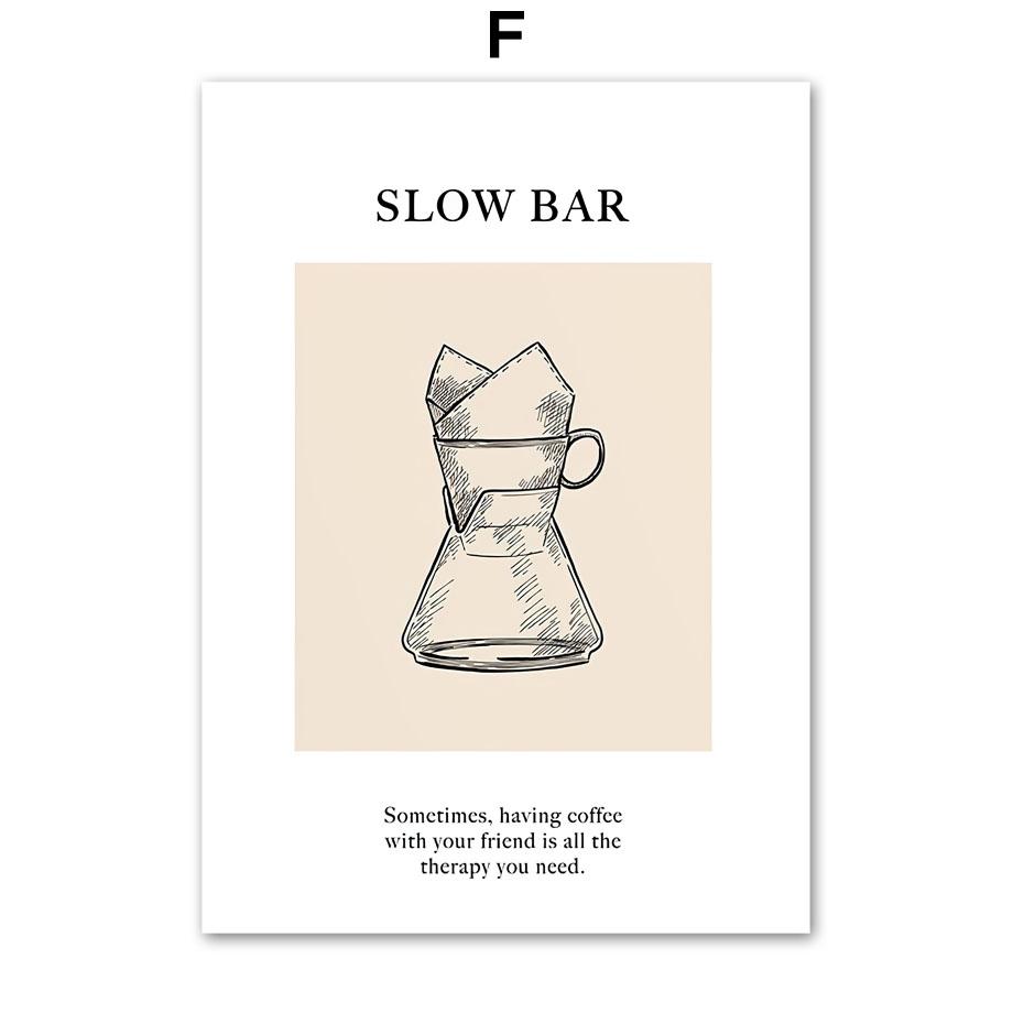 Кофе Минималистичные Чашки Кофейная Культура Кафе Настенные Художественные Принты Постеры Скандинавские Холсты Картина Кухня Отель Бар Домашний Декор