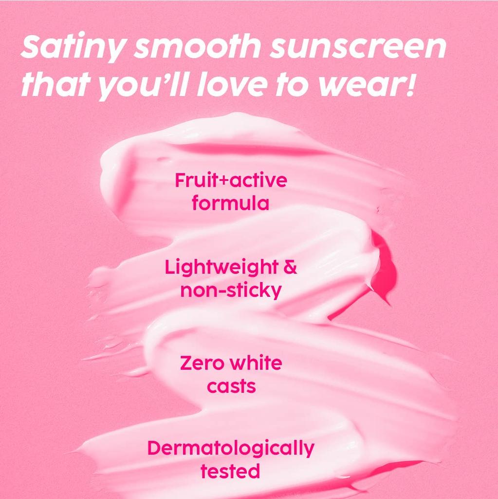 The Plant Fix Plix SPF 50+ Guava Glow Invisible Sunscreen 50g For All Skin Types With Broad Spectrum Protection