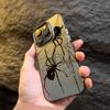 Spider Pattern Anti-drop Armour Case For iPhone 16 15 Pro Max 15 14 13 12 11 Pro XR XS X 7 8 Plus Lens Protect Plating Cover
