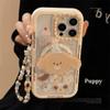 Магнитная присоска Подходит для 15ProMax Apple 16 Чехол для мобильного телефона IPhone 14 Забавная подставка в виде головы щенка 11 Подвесная цепочка Жесткий 13