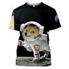 Смешная футболка с эмодзи собаки, футболка с 3D-принтом и графикой собаки, мужская одежда, футболка для фанатов собак