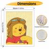Disney Winnie The Pooh Aviator Paint By Number Kit Drawing Canvas DIY Picture Home Decor Painting Wall Art Craft Gift Set For Adult